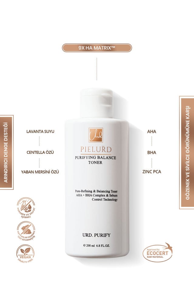 Purifying Balance Toner – Arındırıcı Denge Toniği | AHA+BHA + Zinc PCA